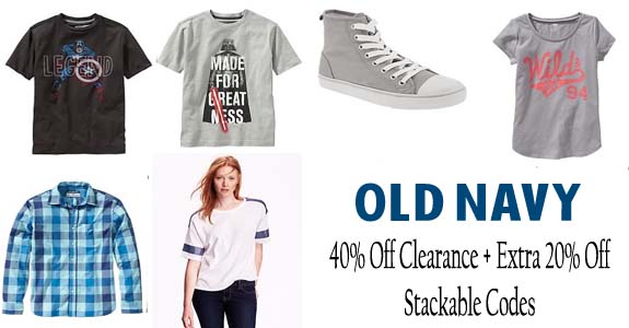 Old Navy: 40% Off Clearance + Stack with extra 20% Off - Coupons 4 ...