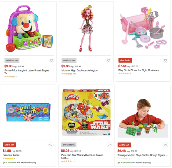 Target Toy Sale