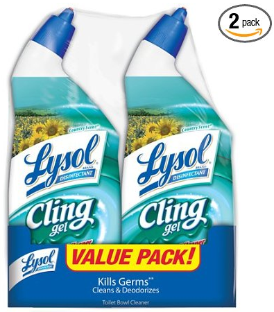 Amazon.com  Lysol Cling Gel Toilet Bowl Cleaner  Country Scent  2   24 Ounce bottles  Health   Personal Care
