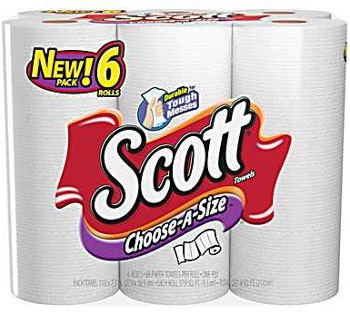 Scott® Choose A Size Paper Towels  1 Ply  6 Rolls Pack   Staples®