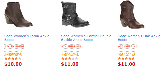 Soda Women s Size Scrunch Heel Boots  Shoes   Walmart.com