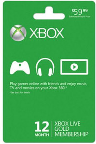 New Xbox 360 Live 12 Month Gold Membership Subscription   eBay