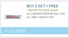 3 musketeers coupon
