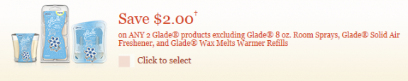 glade coupon