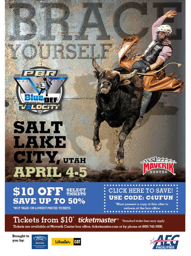 Salt Lake PBR Blue Velocity Def Bull Riding Best Deal on Tickets
