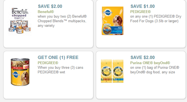 coupons for pet food