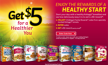 Kelloggs Healthy Start Rewards