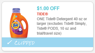 coupons for tide laundry detergent
