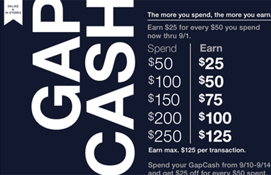 gap cash