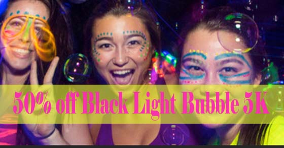 Black Light Bubble Party