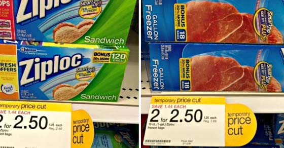 ziploc bags deal target