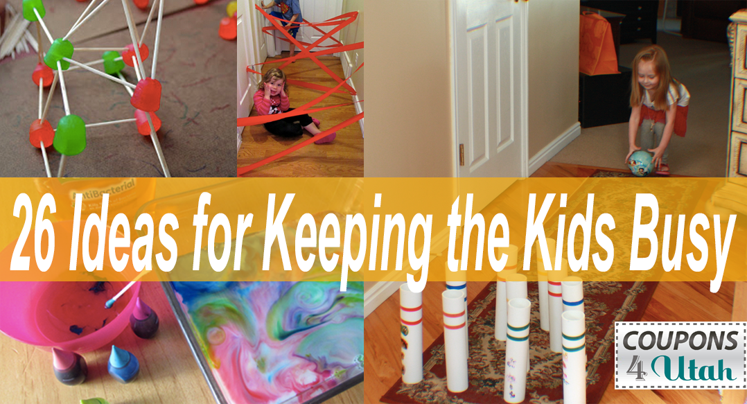 26 Ideas for Keeping Kids Busy