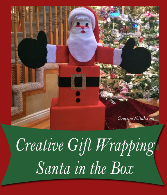 Creative Wrapping Ideas- Santa in the Box