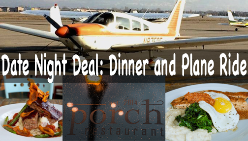 Airplane, Porch Restaurant, Utah Date Night Idea