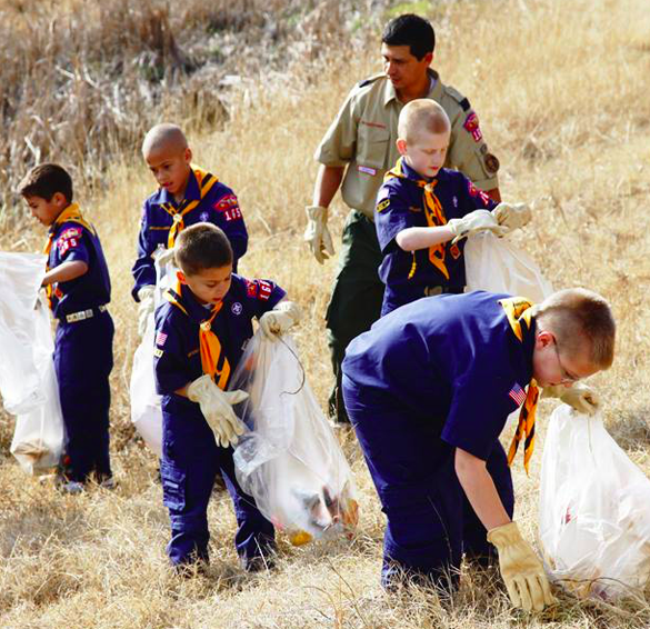 Scouts Cleanin Up Trash png