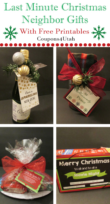 Last Minute Christmas Neighbor Gifts with Free Printables - Coupons4Utah 