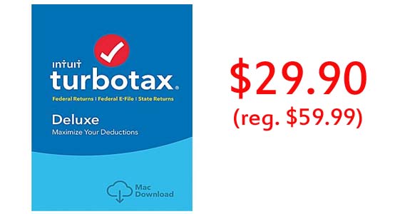 turbotax deluxe 2017 online discount