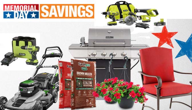 Home Depot Memorial Sale - Deals on Tools, Paint, Lawn Mowers and ...