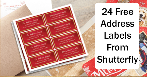 Shutterfly: Free Address Labels (Just Pay Shipping) - Today Only 11/30 ...